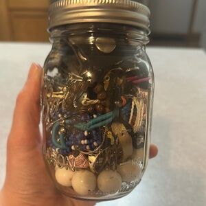 Jar of Assorted Jewelry